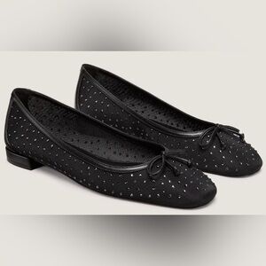 NEW Stuart Weitzman ARABELLA Crystal Mesh Ballet Flats